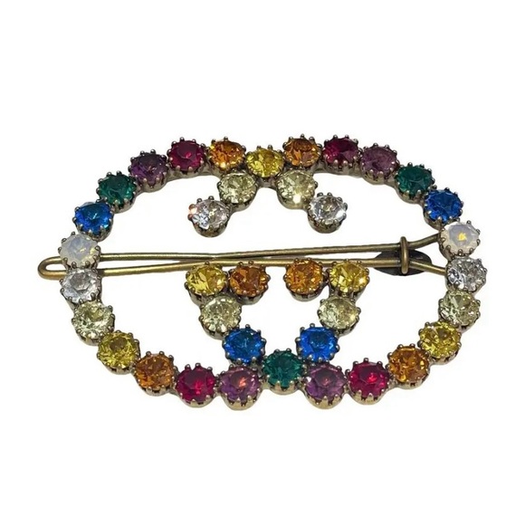 Gucci Multicolor Crystal Hair Clip - Picture 1 of 5